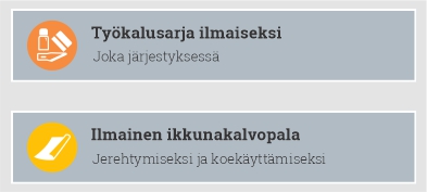 Ikkunakalvot verkkokaupan kampanjabanneri